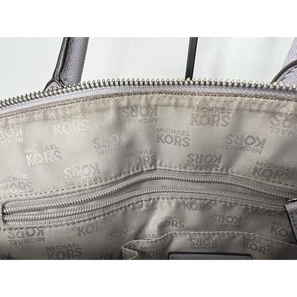 Michael Kors Cindy Purple Saffiano Leather Top Handle Purse